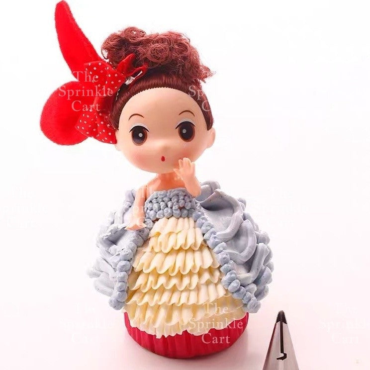 Dolls Dress Ruffles Nozzle Piping Tip Buttercream for Cake Decoration TSC