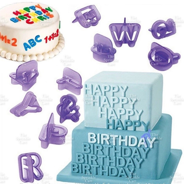 Alphabet Letter Number Sign Fondant Cookie Stamp Cutter Molder for Baking Use TSC