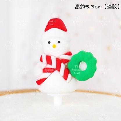 Christmas Cake Topper Polymer Ornament Decoration TSC