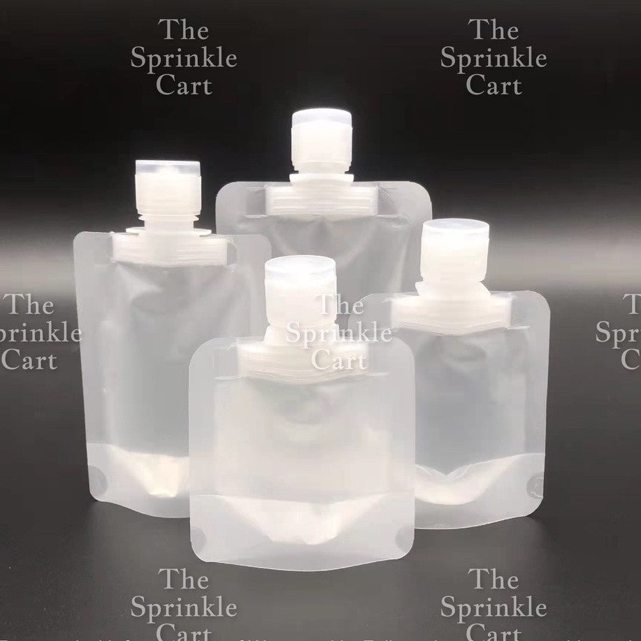 30/50/100ml Squeeze Plastic Pouch for Travel Use Easy Packing of Toiletry Fluid Items and Fluid Makeup TSC