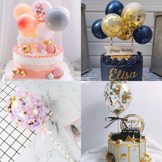 Confetti Balloon Cake Topper Decoration TSC