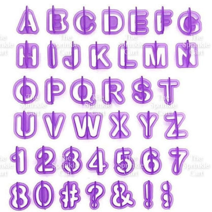 Alphabet Letter Number Sign Fondant Cookie Stamp Cutter Molder for Baking Use TSC