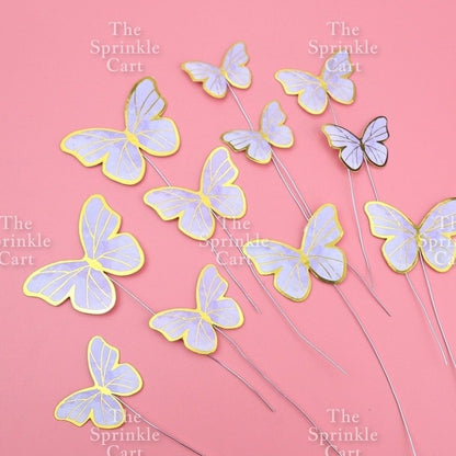 Leaf Round Paper Fan Butterfly Lady Girl Star Cake Topper Decoration TSC