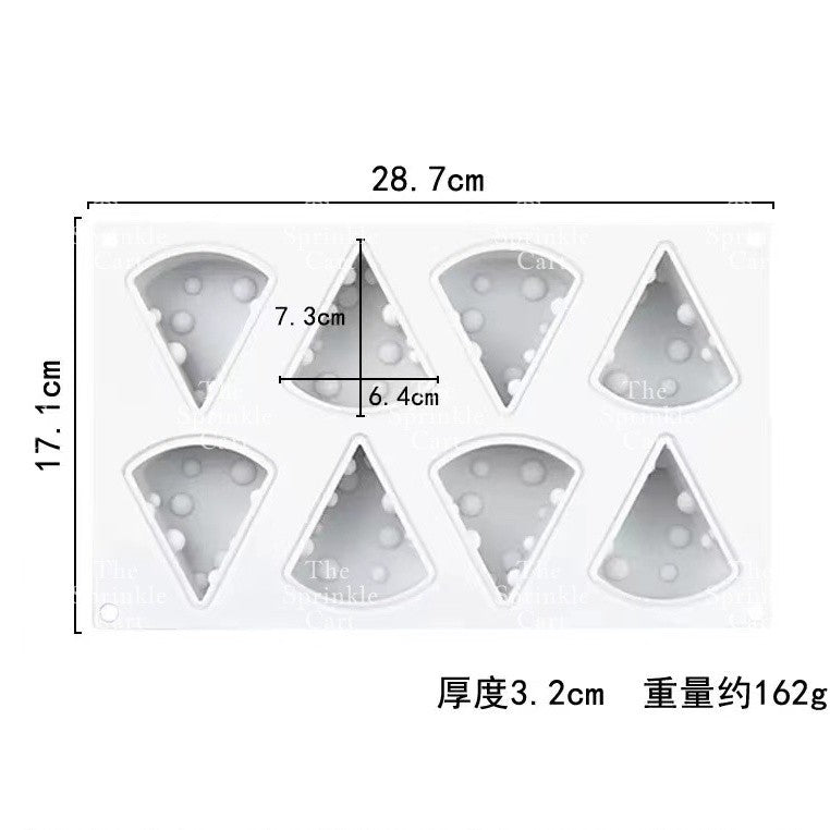 Cheese Design Silicone Molder Non-stick Oven-safe and Reusable Baking and DIY Craft Mould TSC