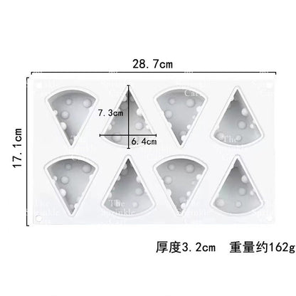 Cheese Design Silicone Molder Non-stick Oven-safe and Reusable Baking and DIY Craft Mould TSC