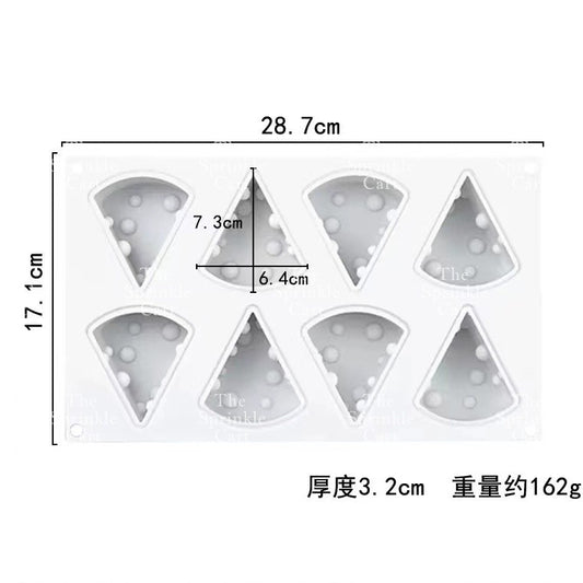 Cheese Design Silicone Molder Non-stick Oven-safe and Reusable Baking and DIY Craft Mould TSC