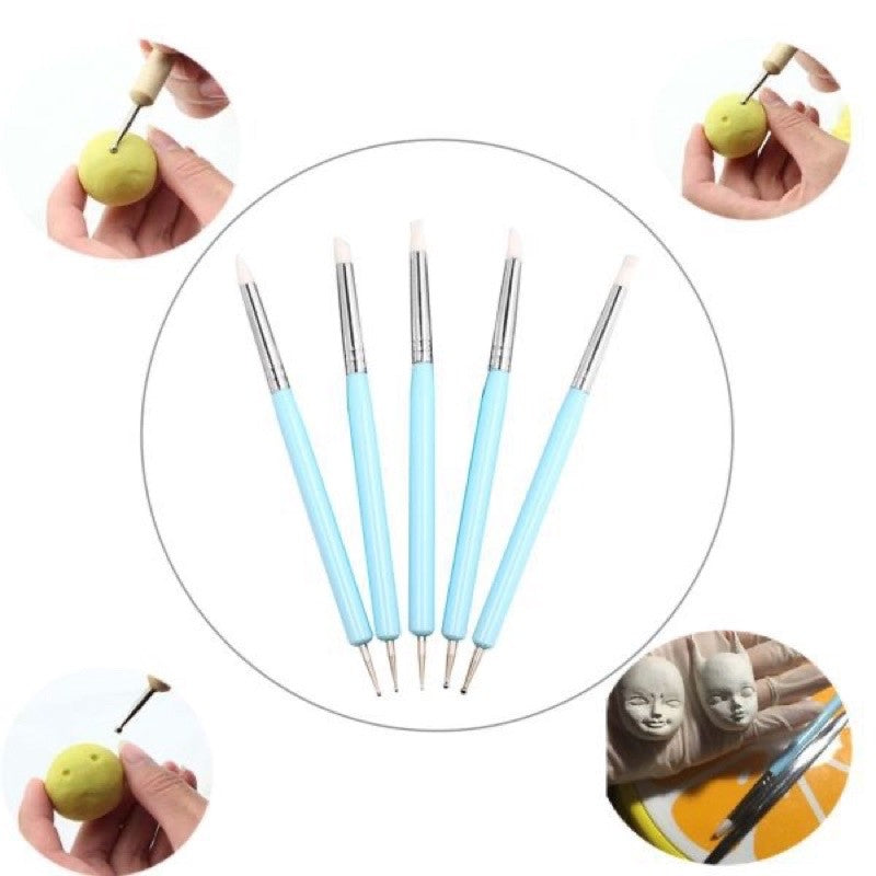 Dotting and Sculpting Tool for Gumpaste Fondant DIY Clay and Nail Art TSC
