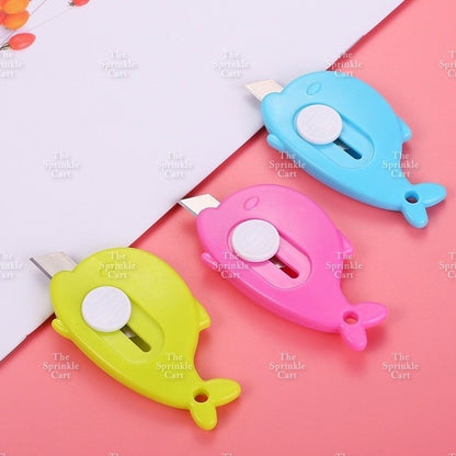 Cute Mini Cutter Dolphin Cutter Blade High Quality Sharp Utility Cutter TSC