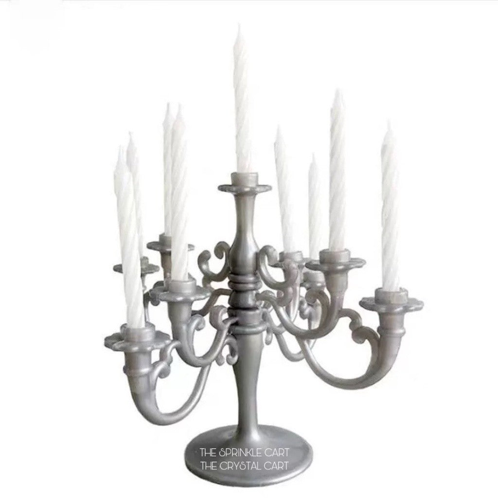 Chandelier Candelabra Cake Topper with Candles TSC