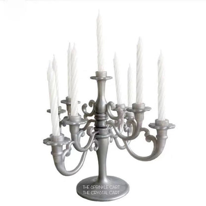 Chandelier Candelabra Cake Topper with Candles TSC