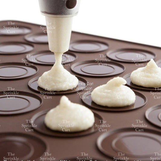 48-holes Macaron Silicone Baking Mat Oven-safe Non-Stick and Reusable TSC