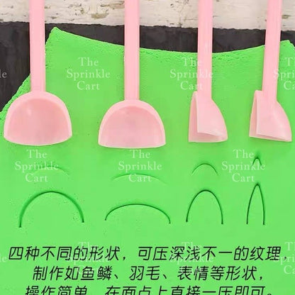 Fondant Carving Tools for Doll Face and Body Patterns TSC