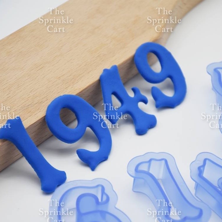 Big Size Uppercase Letter and Number Molder Cutter Set for Fondant Cake Decoration and DIY Craft TSC