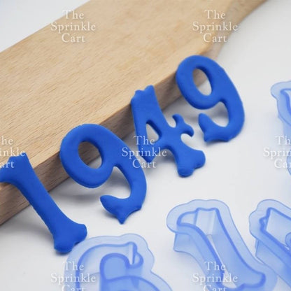 Big Size Uppercase Letter and Number Molder Cutter Set for Fondant Cake Decoration and DIY Craft TSC