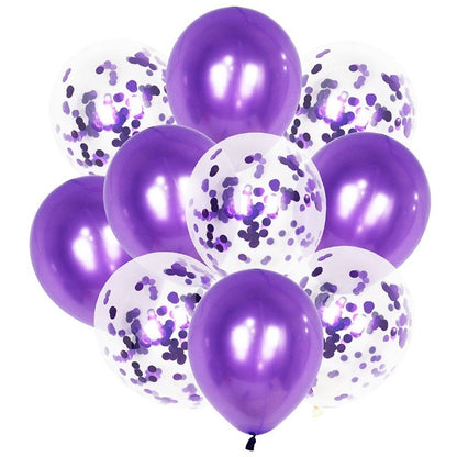 10pcs Set Metallic Confetti Party Balloon for Any Celebration TSC