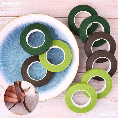 Waterproof Elastic Paper Floral Tape For DIY Flower Stem Leaves Arts and Decoration TSC