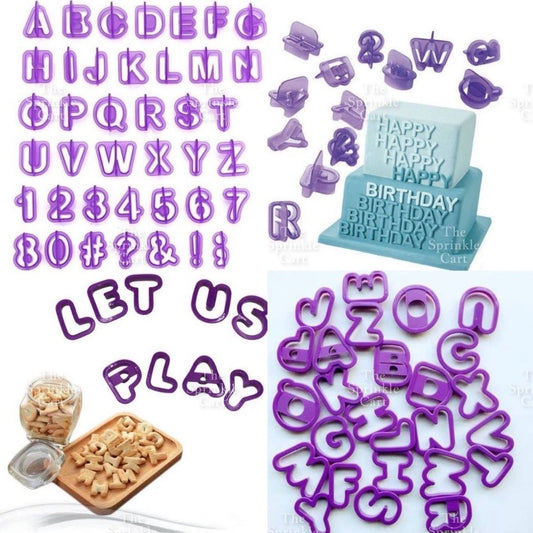 Alphabet Letter Number Sign Fondant Cookie Stamp Cutter Molder for Baking Use TSC