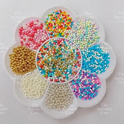 Non-Pareils Edible Sprinkles Dragees Bauble Cake Decoration Sprinkles Colorful 50grams