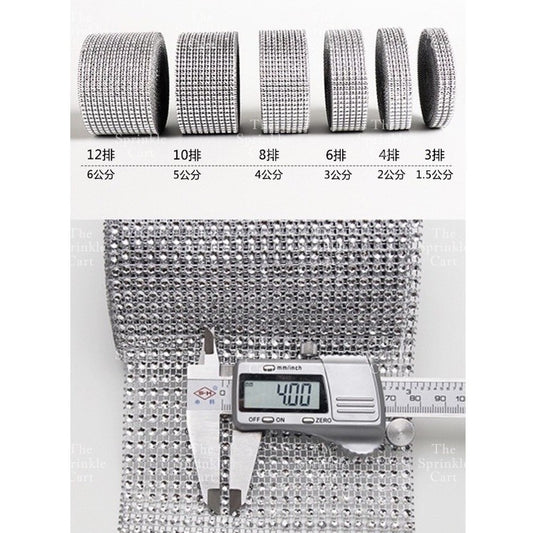 Rhinestone Diamond Mesh Bling for Cake Decoration  and DIY Arts TSC