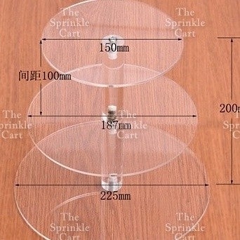 3/4/5 Tier Acrylic Cupcake Stand Display Dessert Buffet Serveware TSC