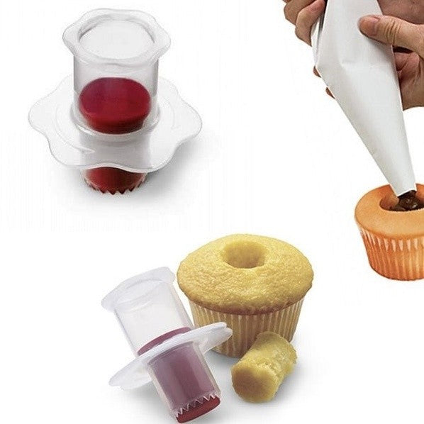 1pc Creative Corer Cupcake Muffin Hole Digger Icing Filler TSC