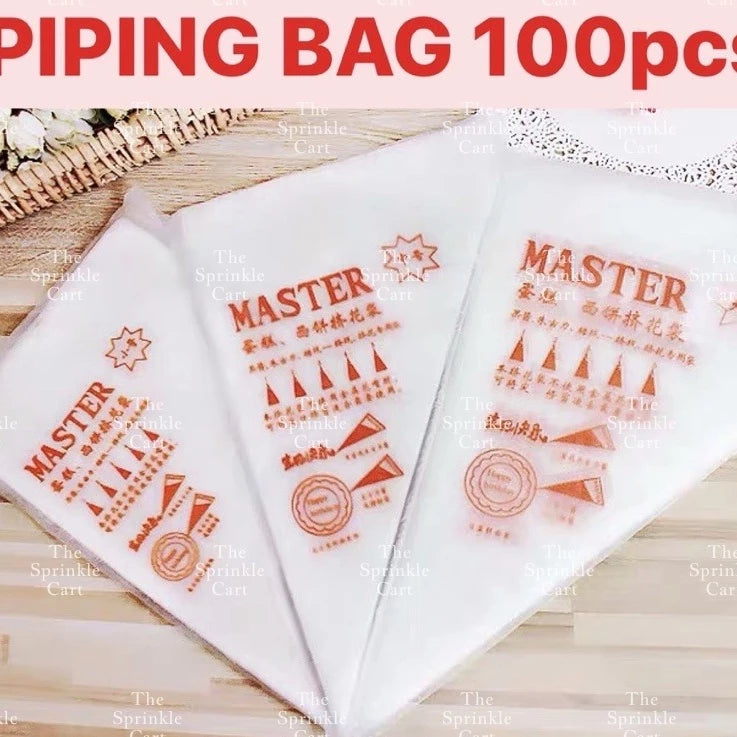 100/50pcs Disposable Pastry Piping Bag and Accessories TSC