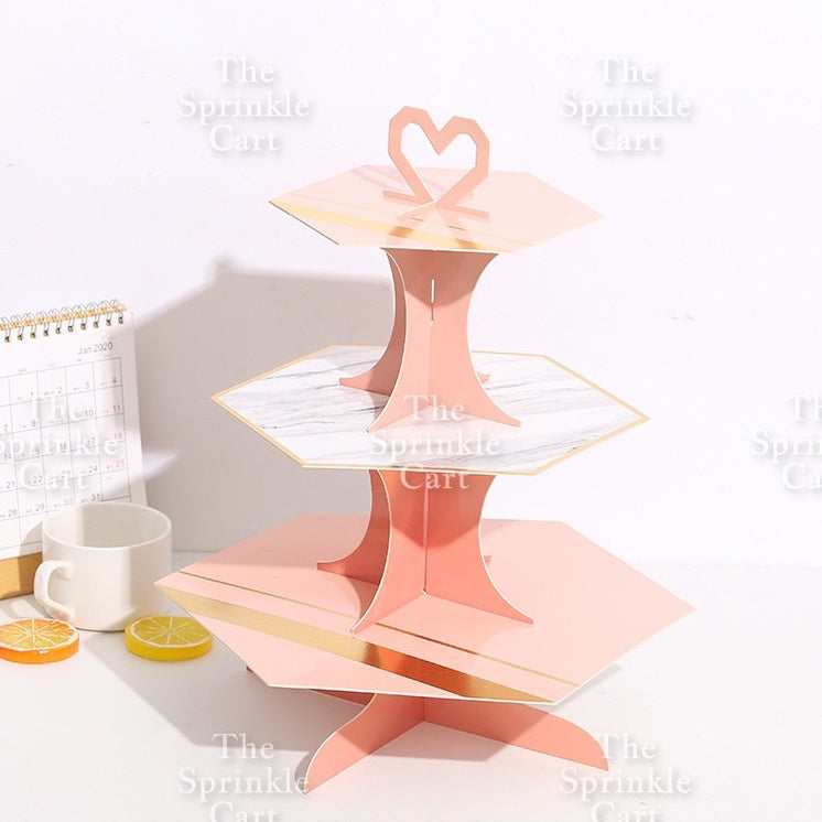 3-Layer Cupcake Stand Cake And Dessert Displays Birthday Party Celebration Themed Cupcake Holder