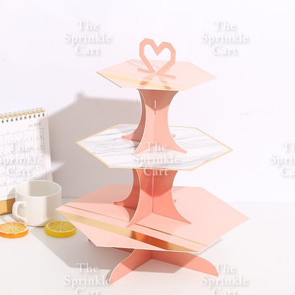 3-Layer Cupcake Stand Cake And Dessert Displays Birthday Party Celebration Themed Cupcake Holder