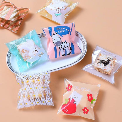 Cookie Packaging OPP Plastic Bag Halloween Christmas Pastry Bag Transparent Cookie Plastic Bag