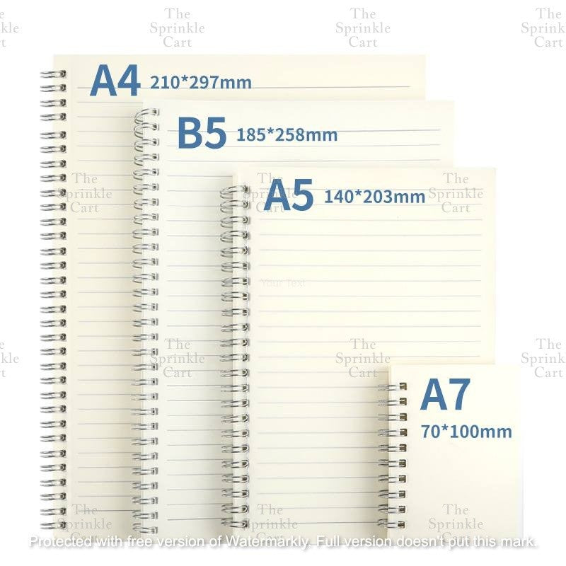 A5/B5 Spiral Colorful Notebook Simple Styled Journal Writing School Office Notes Supplies TSC