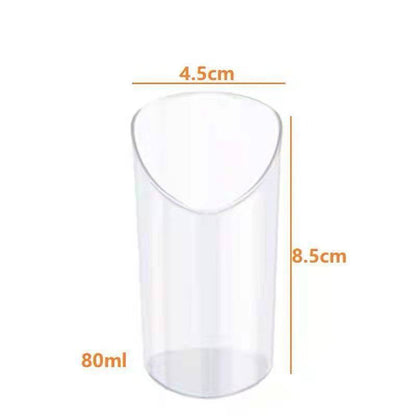 10pcs Transparent Dessert Cups Round Square Dessert Plastic Container Cake Mousse Fruits Packaging