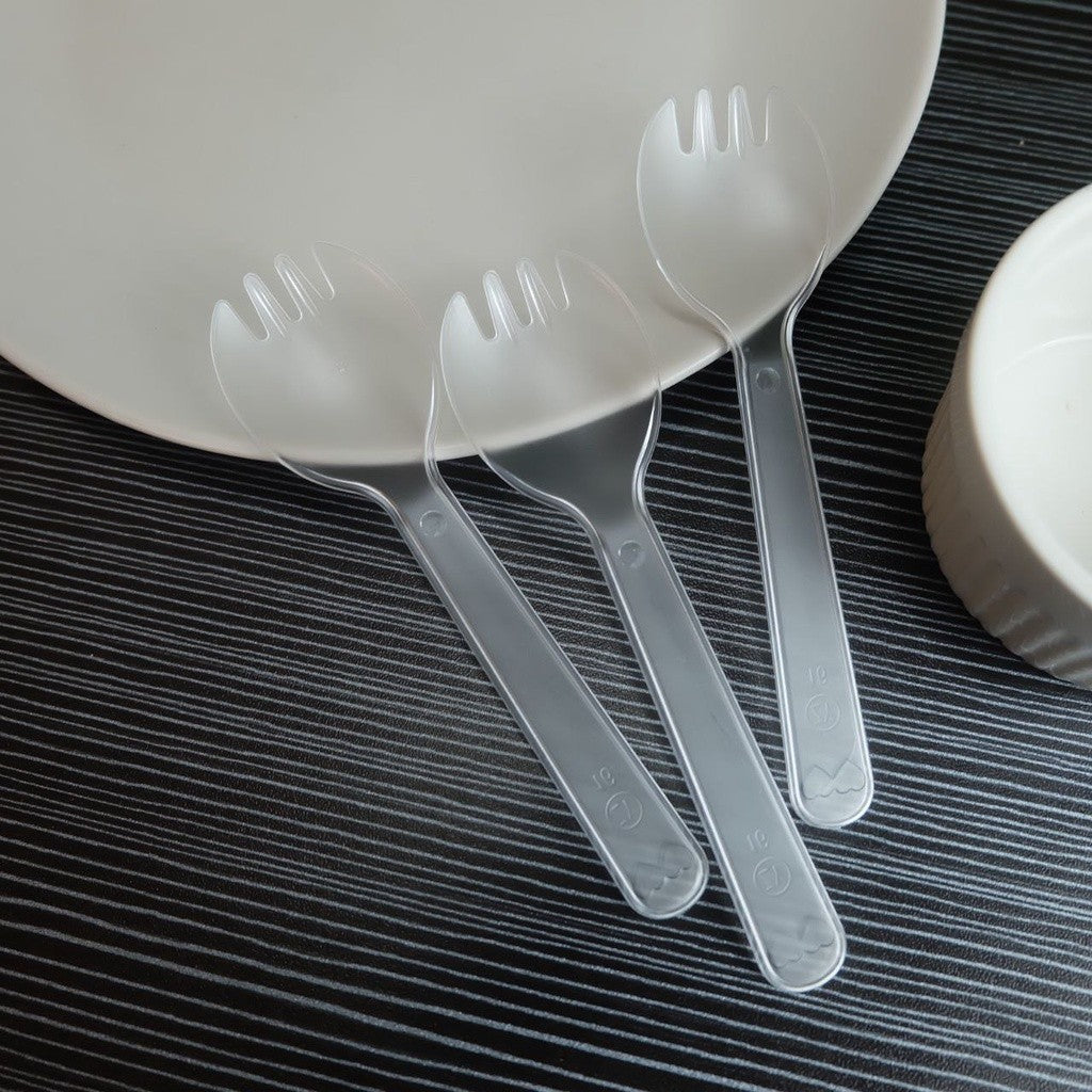 Disposable Dessert plastic Small Taster Spoon Frozen Food Ice Cream Party Supplies TSC