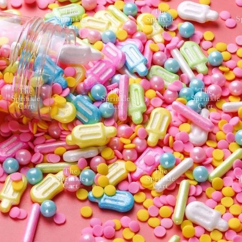 Assorted Design Edible Sprinkles Dragees Baking Sugar Candy Cake Cupcake Decoration Toppings TSC