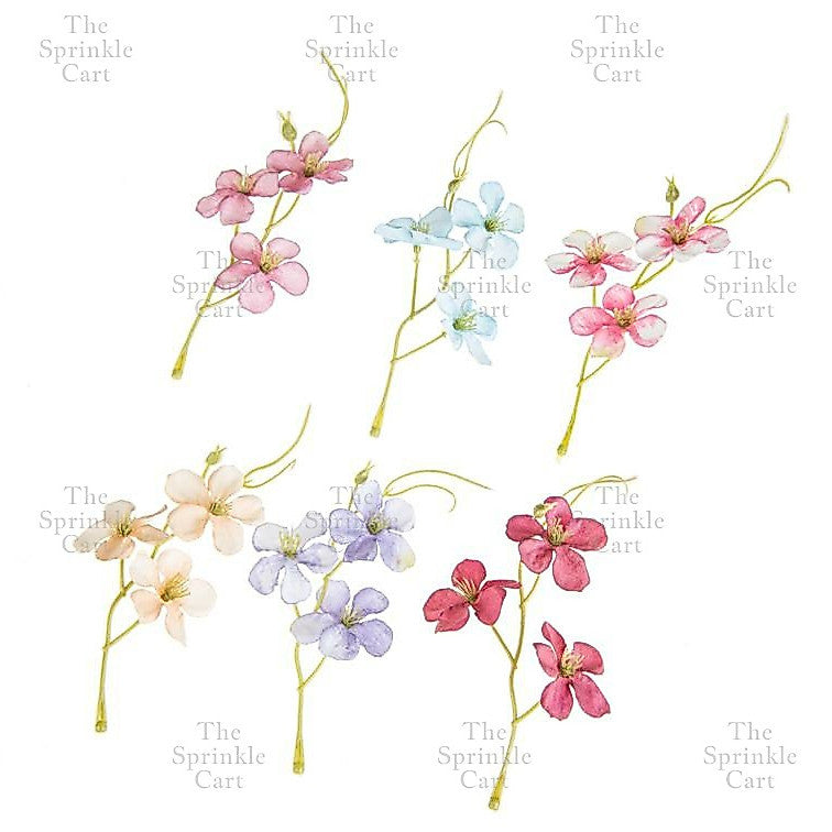 5pcs Colorful Artificial Mini Stem Flower DIY Home and Cake Decoration TSC