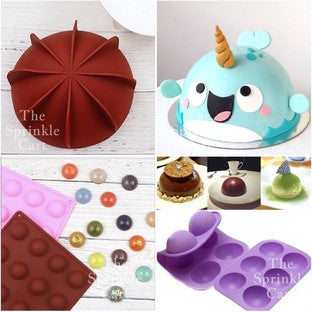 Diamond Heart Molder Geometric Heart Half Sphere Molder Semi Round Semi Circle Chocolate Molder