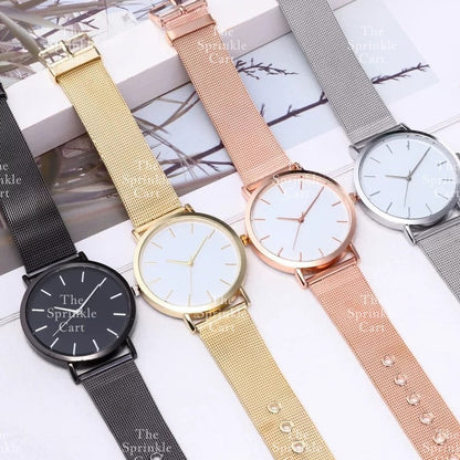 Men & Women's Watch Relo Analog Fashion Wristwatch Leather Quartz Accessories TSC