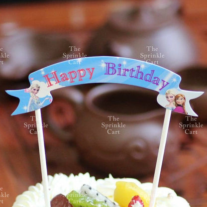 Random Happy Birthday Cake Topper Cake Decoration for Baking Party Supplies TSC