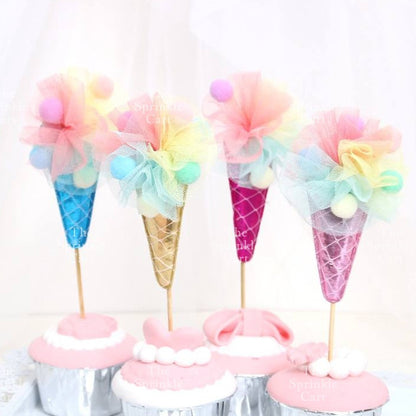 Random Happy Birthday Cake Topper Cake Decoration for Baking Party Supplies TSC