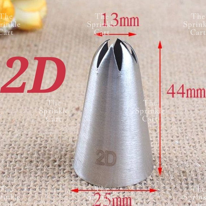 1M 2F 2D 6B 195 Nozzle Tip for Cake Icing Buttercream Pastry Decoration TSC