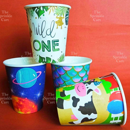 10pcs Disposable Tableware Metallic Colorful Drinking Cups Birthday Party Supplies TSC