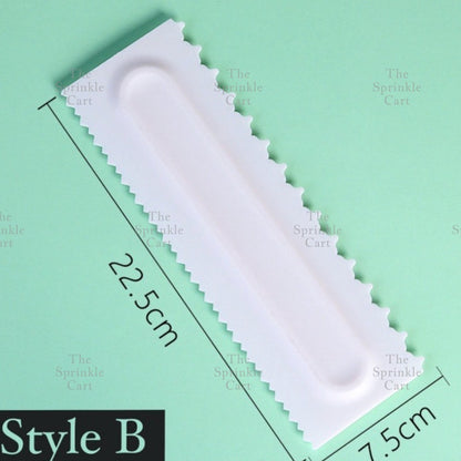 4pcs Cake Decorating Comb Smoother Scraper for Icing