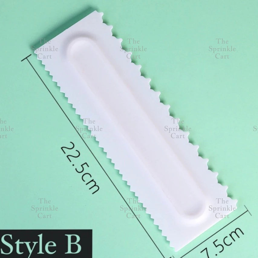 4pcs Cake Decorating Comb Smoother Scraper for Icing
