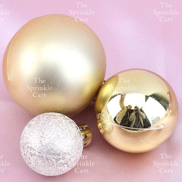 Balls Cake Topper Gold Silver Red Pink Blue Decoration Birthday Party TSC