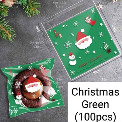 Cookie Packaging OPP Plastic Bag Halloween Christmas Pastry Bag Transparent Cookie Plastic Bag