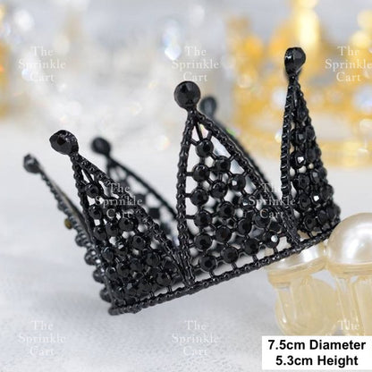 Crown Cake Topper/ Decor Shiny Gold Silver Pearl Birthday Princes