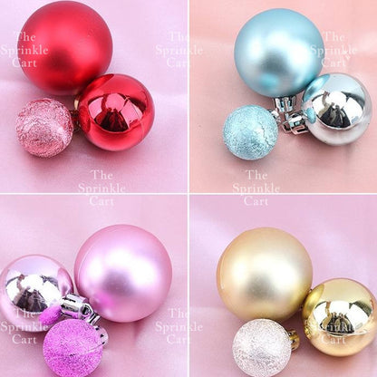 Balls Cake Topper Gold Silver Red Pink Blue Decoration Birthday Party TSC
