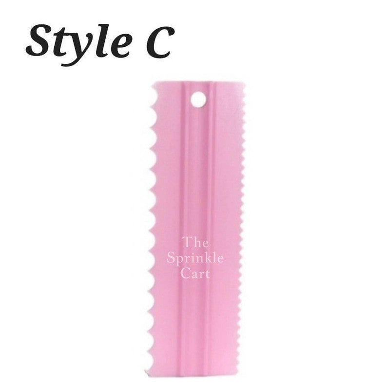 4pcs Cake Decorating Comb Smoother Scraper for Icing