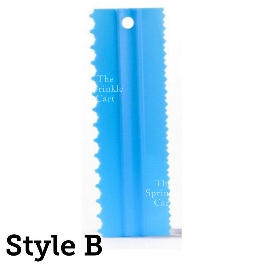 4pcs Cake Decorating Comb Smoother Scraper for Icing