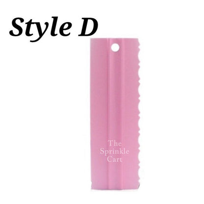 4pcs Cake Decorating Comb Smoother Scraper for Icing