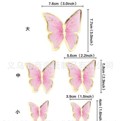 Butterfly cake topper for decoration Girl Fan cake topper